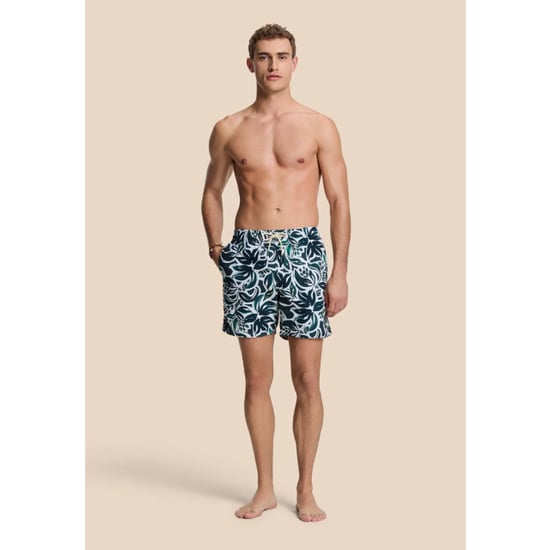 Shiwi Heren zwemshort mike 7" gebloemde print groen/wit - Image 2
