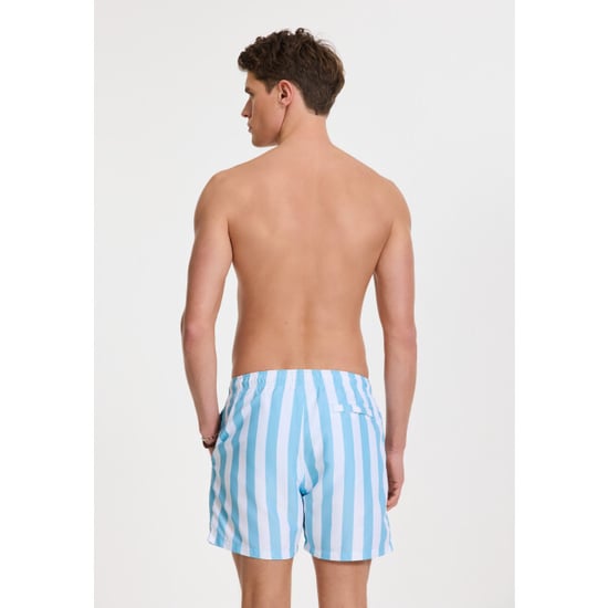 Shiwi Heren zwemshort broad stripe lichtblauw/wit - Image 3