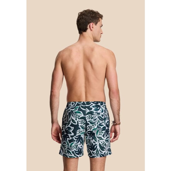 Shiwi Heren zwemshort mike 7" gebloemde print groen/wit - Image 3