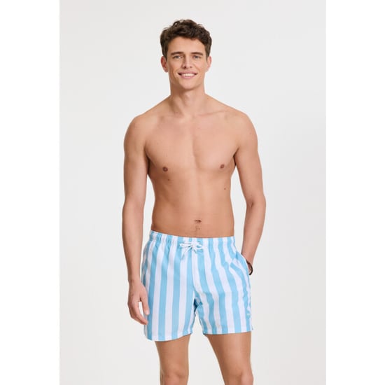 Shiwi Heren zwemshort broad stripe lichtblauw/wit - Image 5