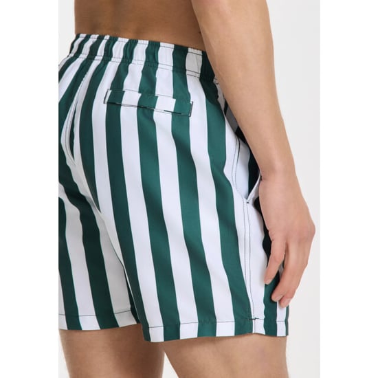 Shiwi Heren zwemshort broad stripe donkergroen/wit - Image 5