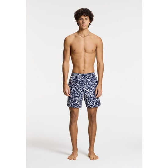 Shiwi Heren zwemshort mike 7" zeester print donkerblauw/wit - Image 3