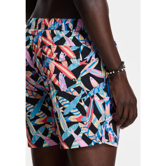 Shiwi Heren zwemshort nick 6" vissen print color - Image 4