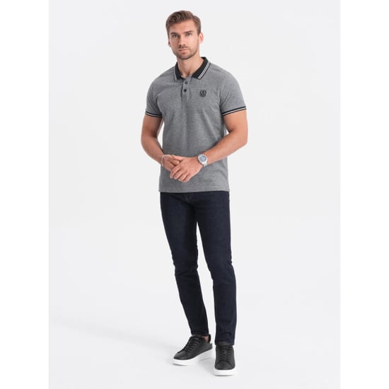 Ombre Poloshirt heren korte mouw - 0109-bm - Image 3