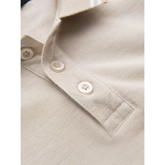 Ombre Poloshirt heren korte mouw sand melange 0109-sm - Image 4