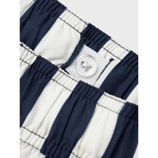 Name It Jongens zwemshorts nkmzaba gestreept donkerblauw/wit - Image 3