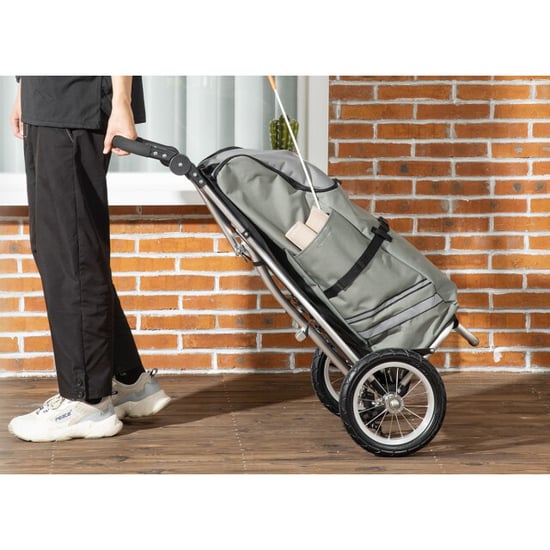4goodz Homcom 3-in-1 boodschappentrolley winkelwagen fietsaanhanger steekwagen - Image 6