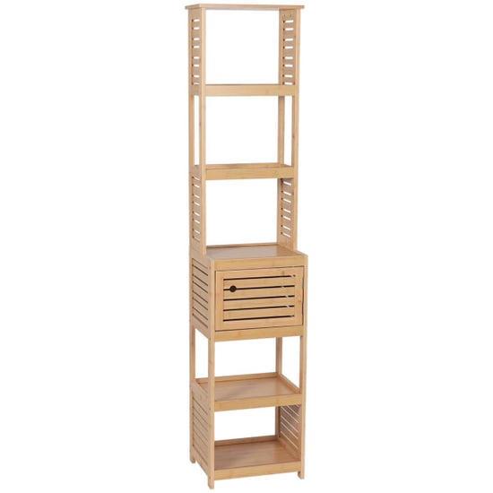 4goodz Hoge badkamerkast trinidad met deur en 5 legplanken 30x38x170 cm - - Image 1