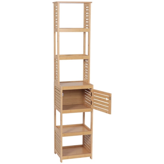 4goodz Hoge badkamerkast trinidad met deur en 5 legplanken 30x38x170 cm - - Image 2