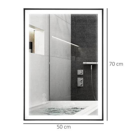 4goodz Kleankin badkamerspiegel led anticondens met touch bediening - Image 2