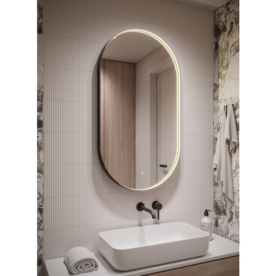 Badplaats Badkamerspiegel malta led 50 x 100 cm led verlichting badkamer - Image 4