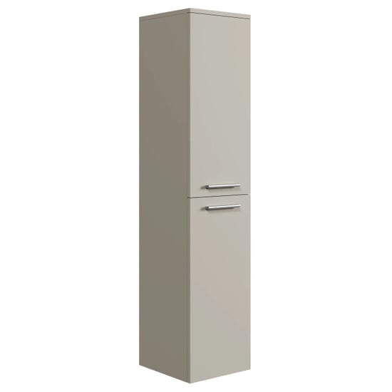Badplaats Badkamerkast saturnus 35 x 35 x 130 cm beige hangende kolomkast - Image 1