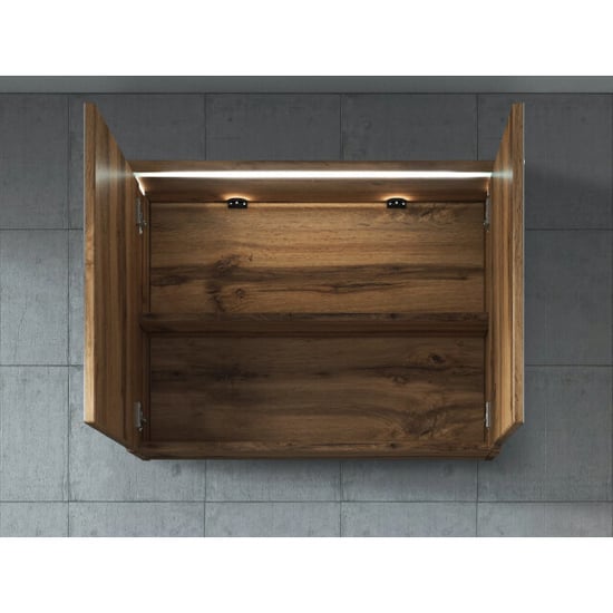 Badplaats Badkamerkast paso 80 x 20 x 60 cm - spiegelkast badkamer - Image 3