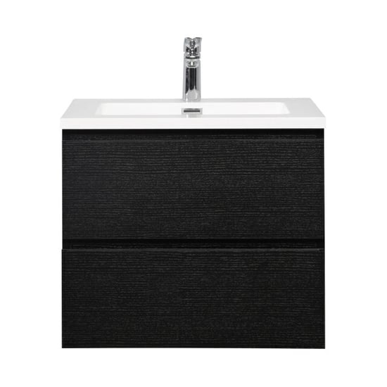 Badplaats Badkamermeubel set angela 60cm zwart badmeubel met - Image 2