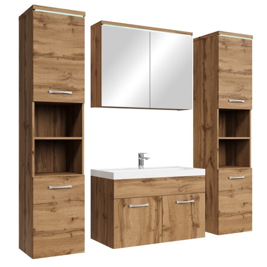 Badplaats Badkamermeubel set paso xl 80 x 40 cm - badmeubel met - Image 1
