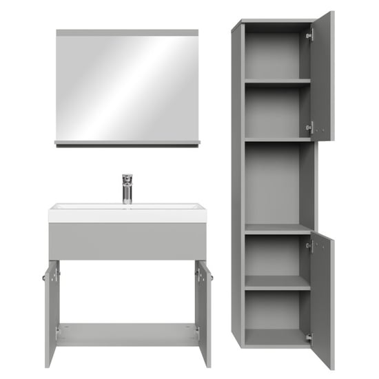 Badplaats Badkamermeubel set montreal 60 x 35 cm mat badmeubel met - Image 2