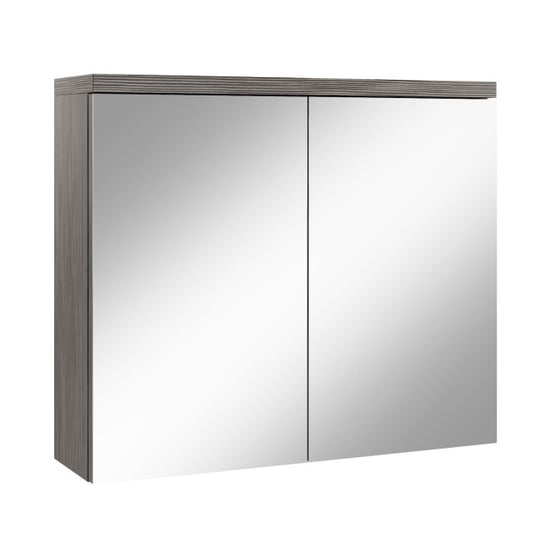 Badplaats Spiegelkast toledo 80 x 20 x 60 cm eiken badkamerkast - Image 1