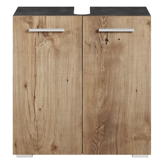 Badplaats Wastafel onderkast jupiter 60 x 30 x 60 cm kastanje met donker - Image 3