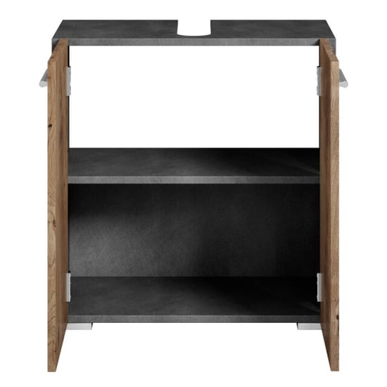 Badplaats Wastafel onderkast jupiter 60 x 30 x 60 cm kastanje met donker - Image 4