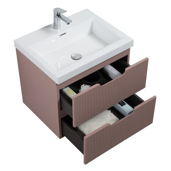 Badplaats Badkamermeubel set thermis 60cm - badmeubel met wastafel - Image 6
