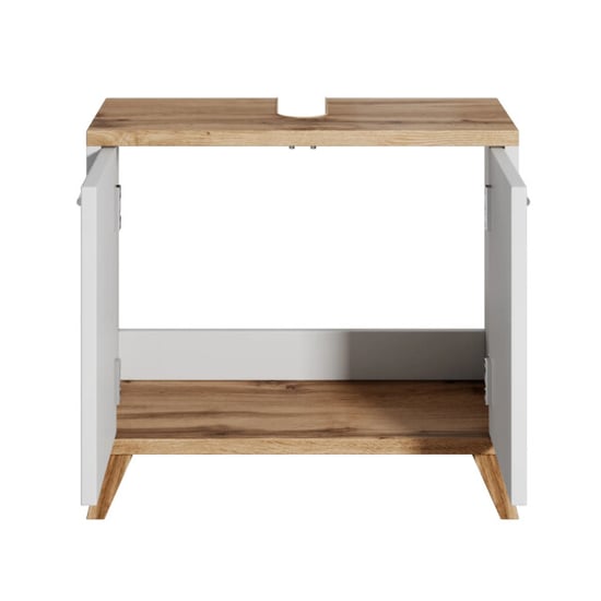 Badplaats Wastafel onderkast colima 60 x 28 x 54 cm met wit - - Image 2