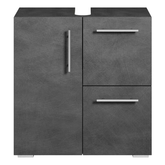 Badplaats Wastafel onderkast mars 60 x 30 x 60 cm donker badkamerkast - Image 3