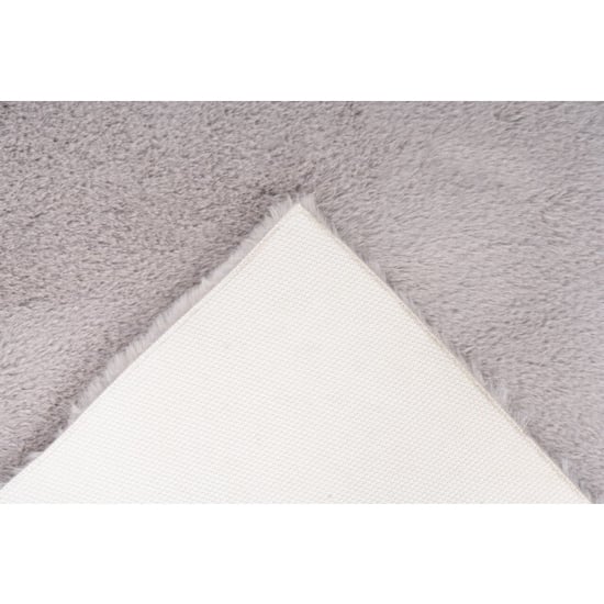 Muratap Heaven vacht badmat fluffy hoogpolig soft touch effen grijs- 40x60 cm - Image 2