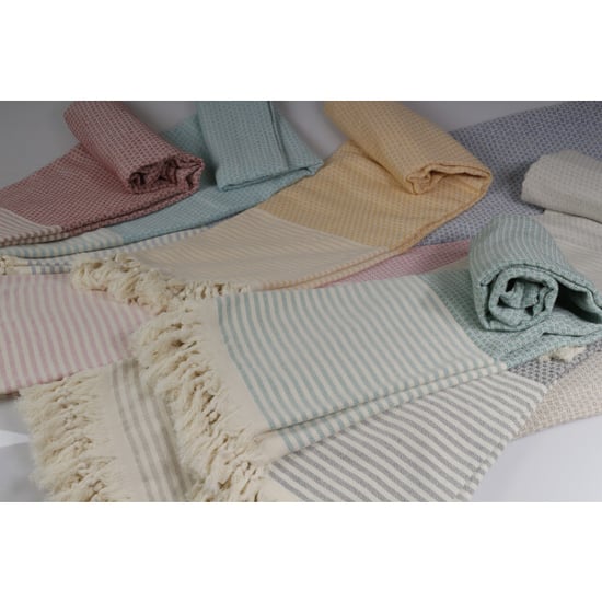 Phlox Hamamdoek 100 x 200 cm, saunadoek, strandhanddoek, yogadoek en spa-doek, - Image 3