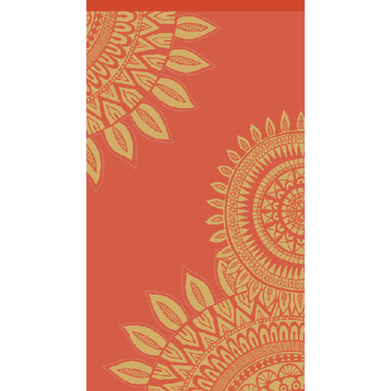 Phlox Strandlaken 100% katoen 1 zijde velour 90x160 marile orange - Image 4