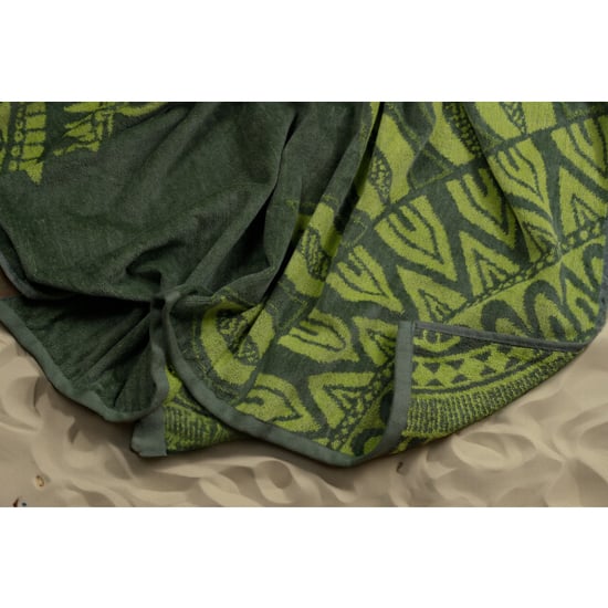Phlox Strandlaken 100% katoen 1 zijde velour 90x160 marile green - Image 5