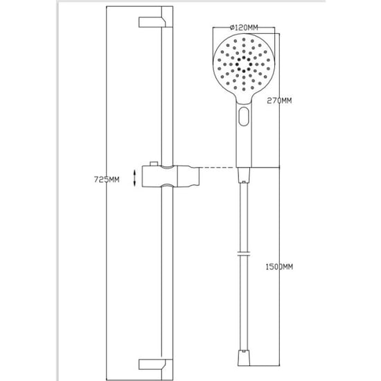4bathroomz ® design douche glijstangset chroom - Image 4