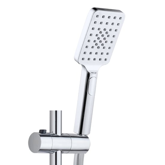 4bathroomz ® square douche glijstangset rechthoekig chroom - Image 4
