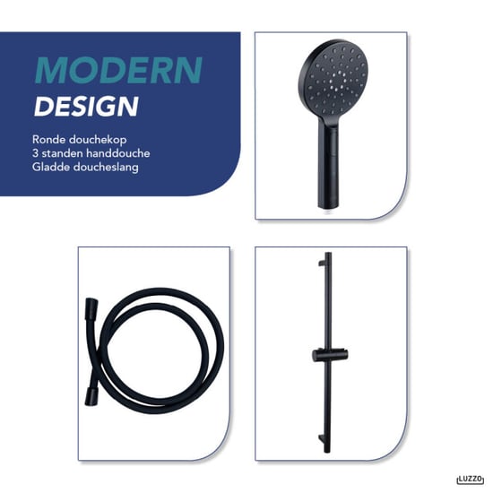 Luzzo ® flower design doucheset glijstang-set - - Image 6