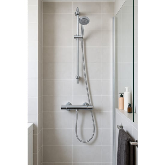 Luzzo ® douche thermostaatkraan rond chroom - Image 4