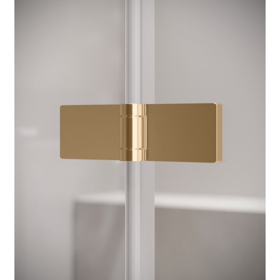 Badplaats Badwand austin 100 x 140 cm goud badscherm draaibaar 5 mm dik - - Image 2