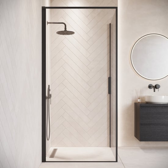 Badplaats Douchecabine alava 100 x 100 x 190 cm zwart douchewand met - Image 3