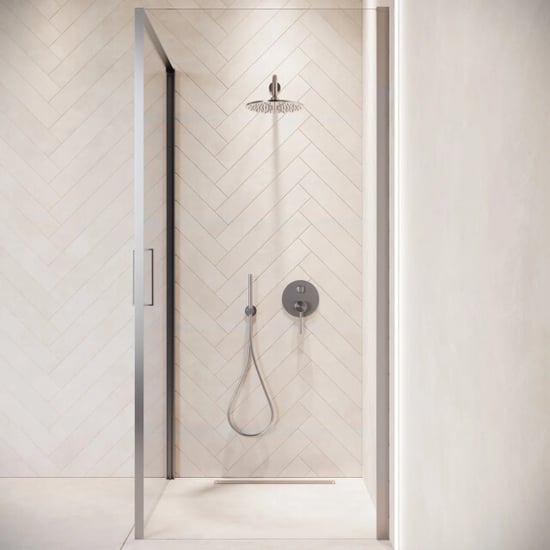 Badplaats Douchecabine alava 100 x 100 x 190 cm chroom douchewand met - Image 2