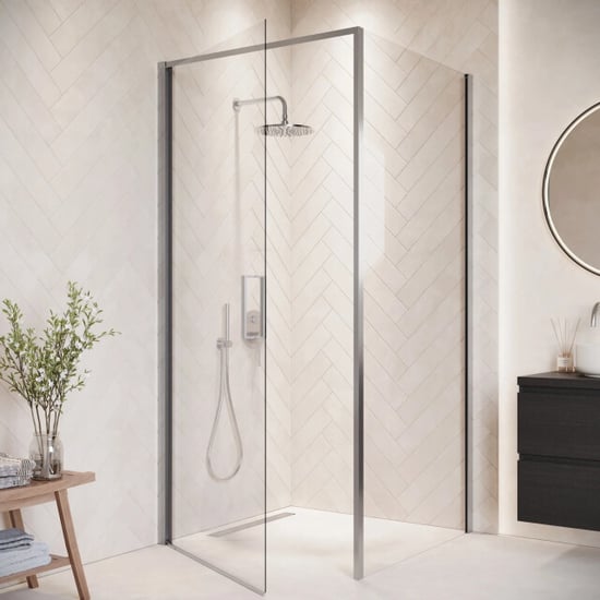 Badplaats Douchecabine alava 100 x 100 x 190 cm chroom douchewand met - Image 3