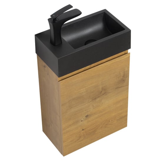 Badplaats Toiletmeubel angela 40 x 22 cm - fonteinmeubel met zwarte - Image 2