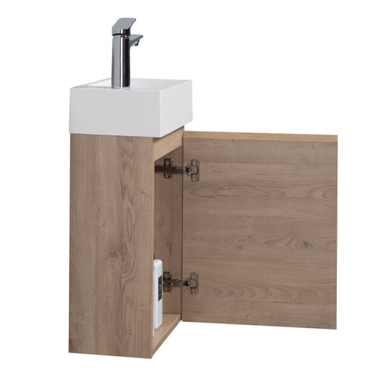 Badplaats Toiletmeubel angela 40 x 22 cm kastanje fonteinmeubel met - Image 2