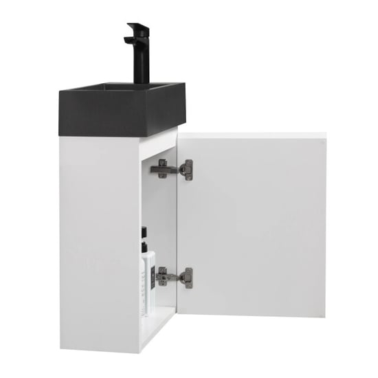 Badplaats Toiletmeubel angela 40 x 22 cm mat fonteinmeubel met zwarte - Image 4