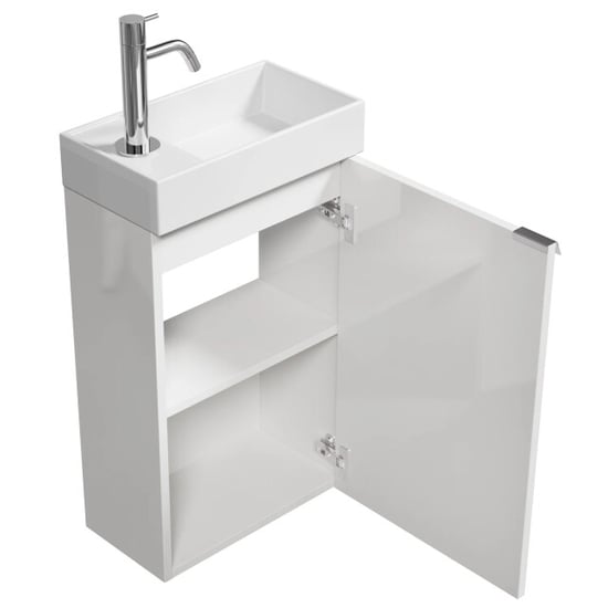 Badplaats Toiletmeubel apollo 40 x 22 cm hoogglans fonteinmeubel met - Image 2