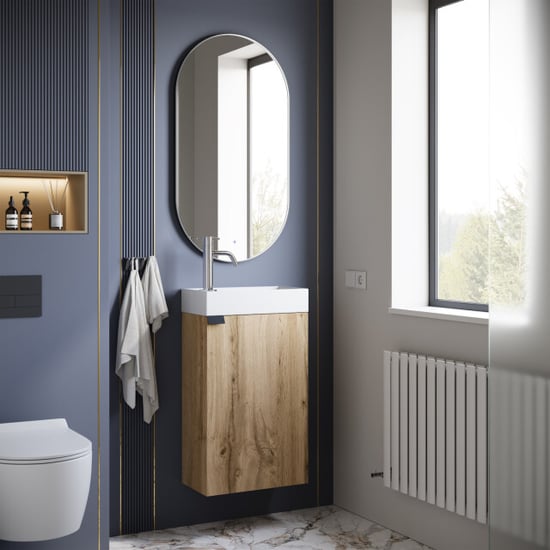 Badplaats Toiletmeubel apollo 40 x 22 cm licht fonteinmeubel met - Image 2