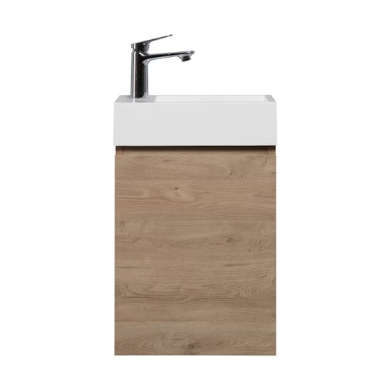 Badplaats Toiletmeubel angela 40 x 22 cm kastanje fonteinmeubel met - Image 3
