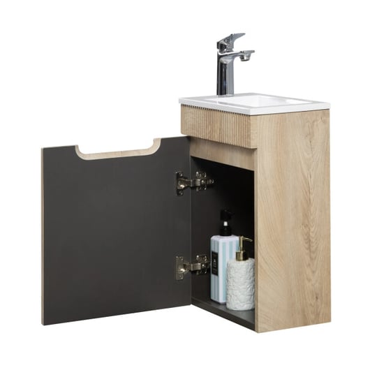 Badplaats Toiletmeubel thermis 40 x 22 cm licht fonteinmeubel met - Image 3