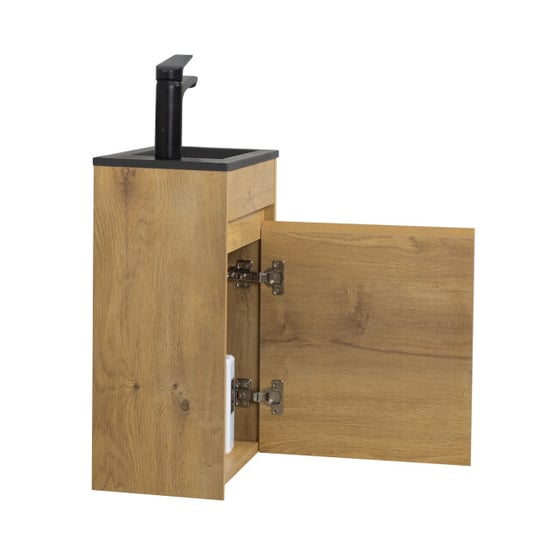 Badplaats Toiletmeubel sinta 40 x 22 cm - fonteinmeubel met zwarte - Image 4
