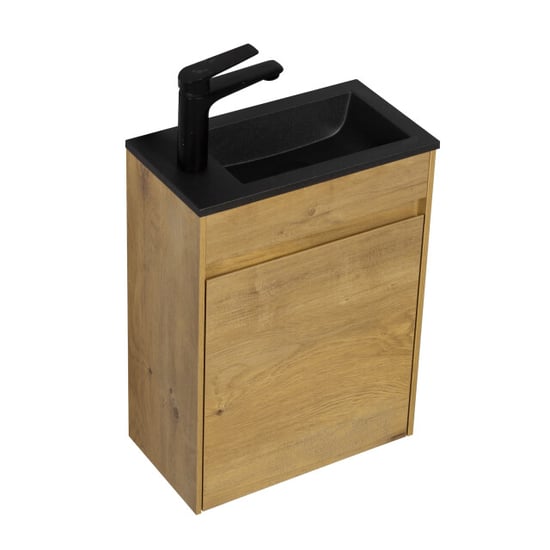 Badplaats Toiletmeubel sinta 40 x 22 cm - fonteinmeubel met zwarte - Image 5