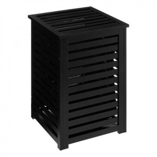 4goodz Bamboe wasmand 75 ltr met deksel en waszak 40x38x58 cm - - Image 3