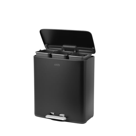 Luzzo ® pedaalemmer 51 liter 3x17 ltr afvalbak afvalscheiding - - Image 1