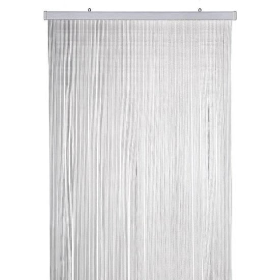 2LIF Vliegengordijn saba grijs- strengen 4cm breed 93 x 220 cm - Image 1